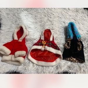Set of 3 dog (chihuahua) jackets